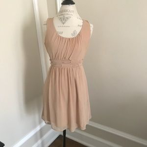 Kingdom B Beige Short Sleeveless Dress Size S